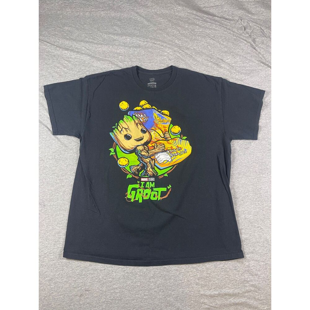 Funko POP! Marvel I AM GROOT! Guardians of the Galaxy Unisex T-Shirt Black XL